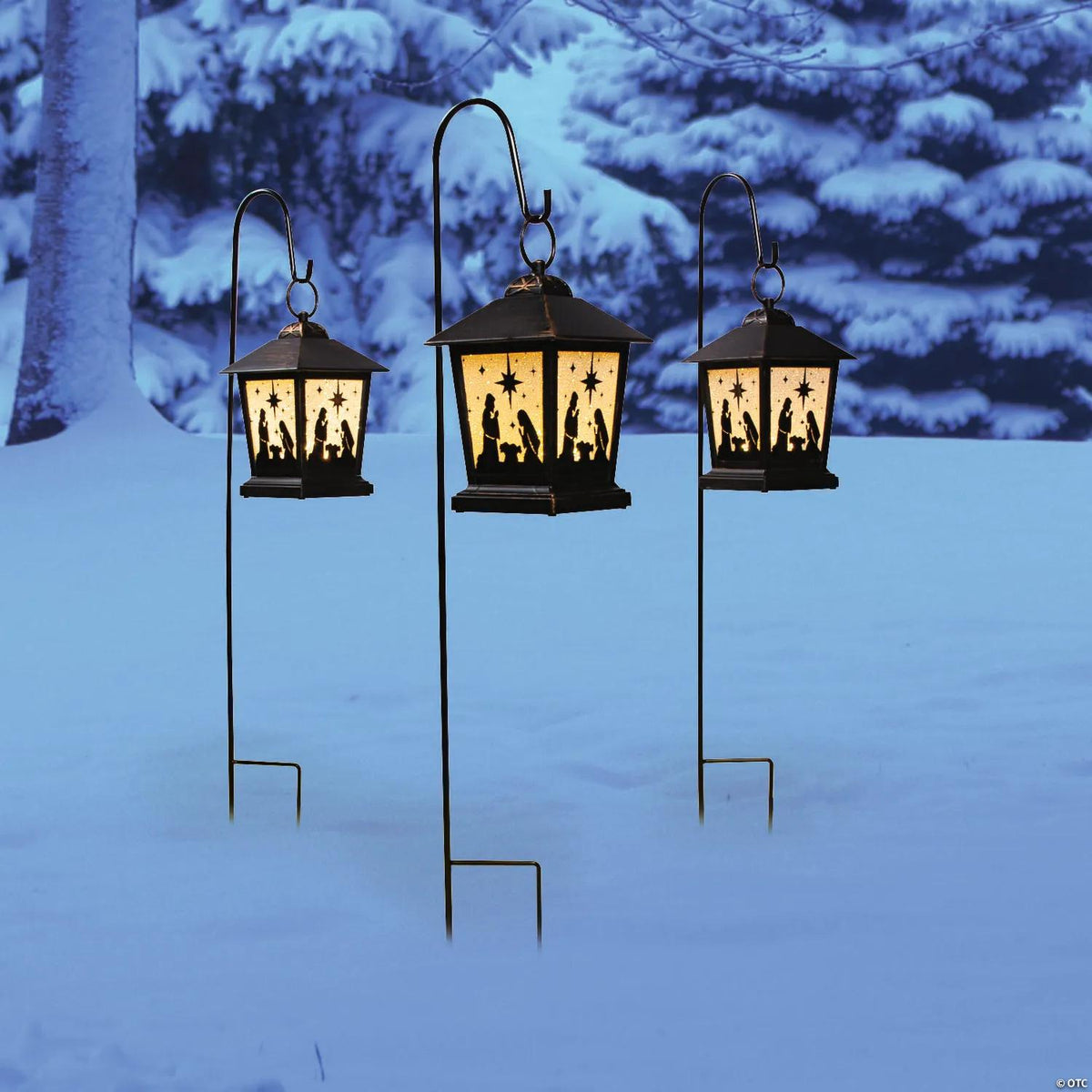 Nativity Lantern Outdoor Decorations