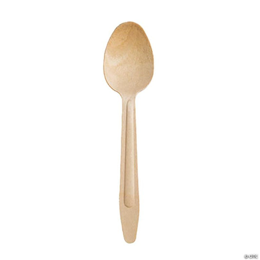 Natural Birch Eco Friendly Disposable Dinner Spoons (250 Spoons) | USA Decoration®
