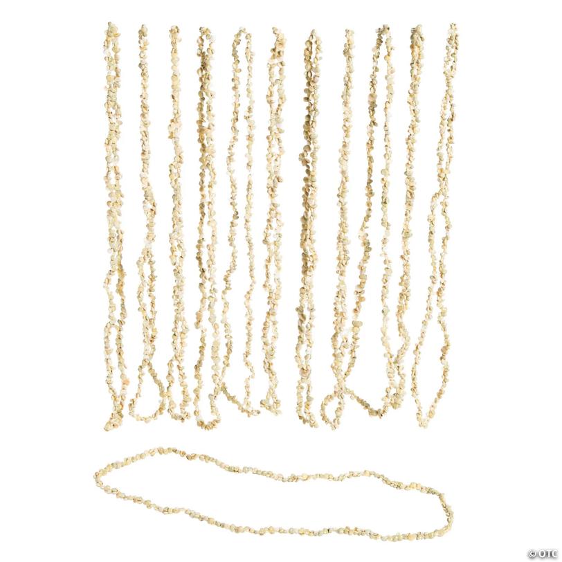 Natural Shell Leis - 12 Pc. | USA Decoration®
