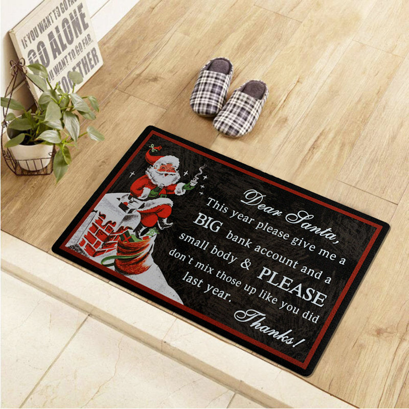 Nehawka Non-Slip No Pattern Christmas Doormat
