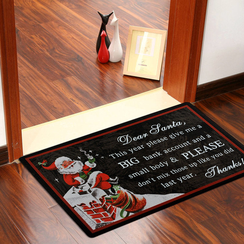 Nehawka Non-Slip No Pattern Christmas Doormat