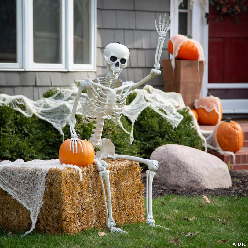 Neighborly Skeleton Halloween Decorating Kit - 3 Pc.