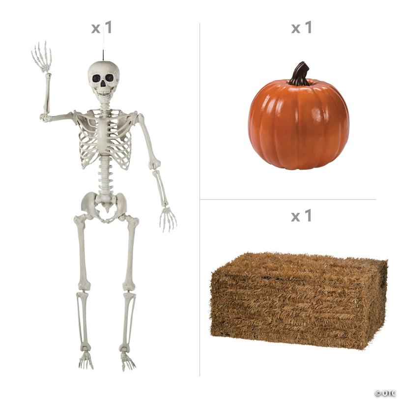 Neighborly Skeleton Halloween Decorating Kit - 3 Pc.