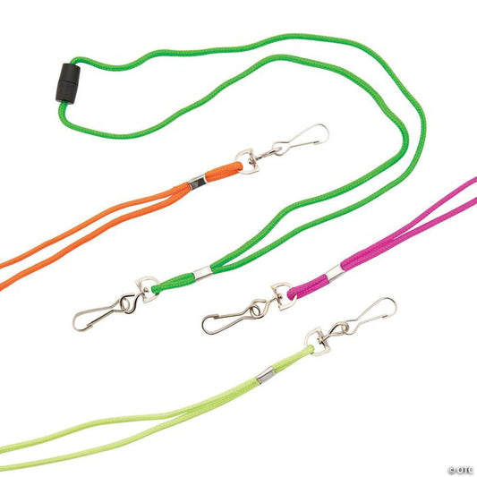 Neon Breakaway Lanyards - 12 Pc.