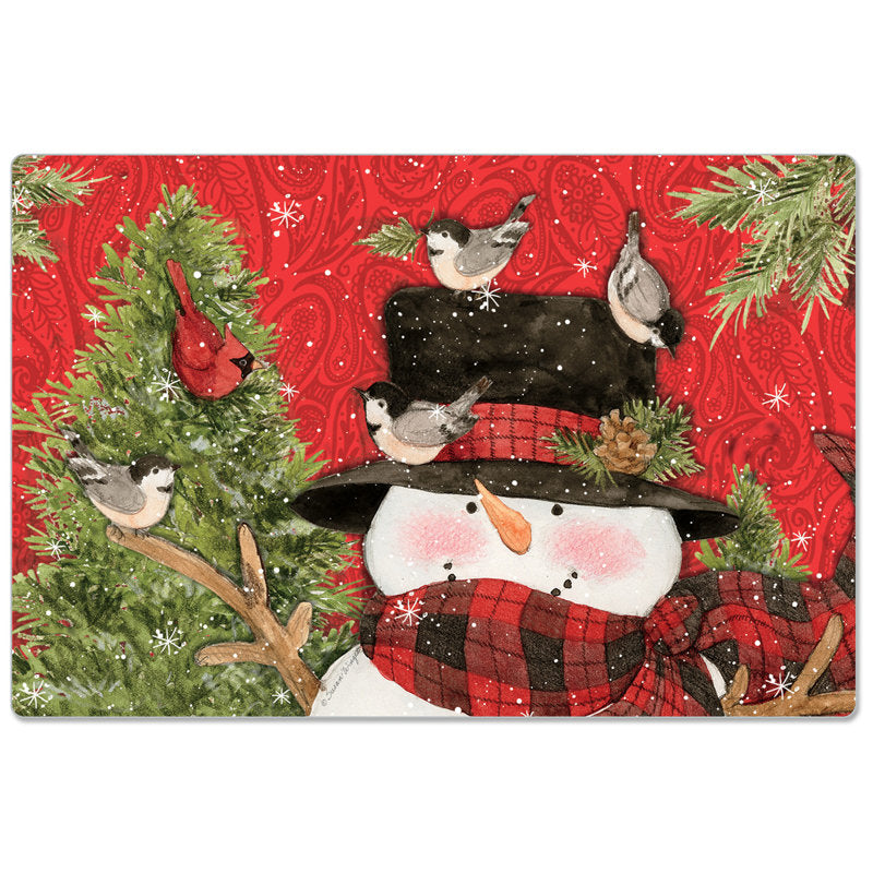 No Pattern Christmas Doormat