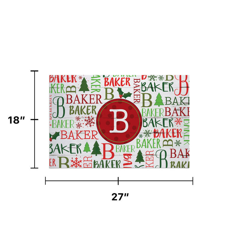 Non-Slip Christmas Doormat