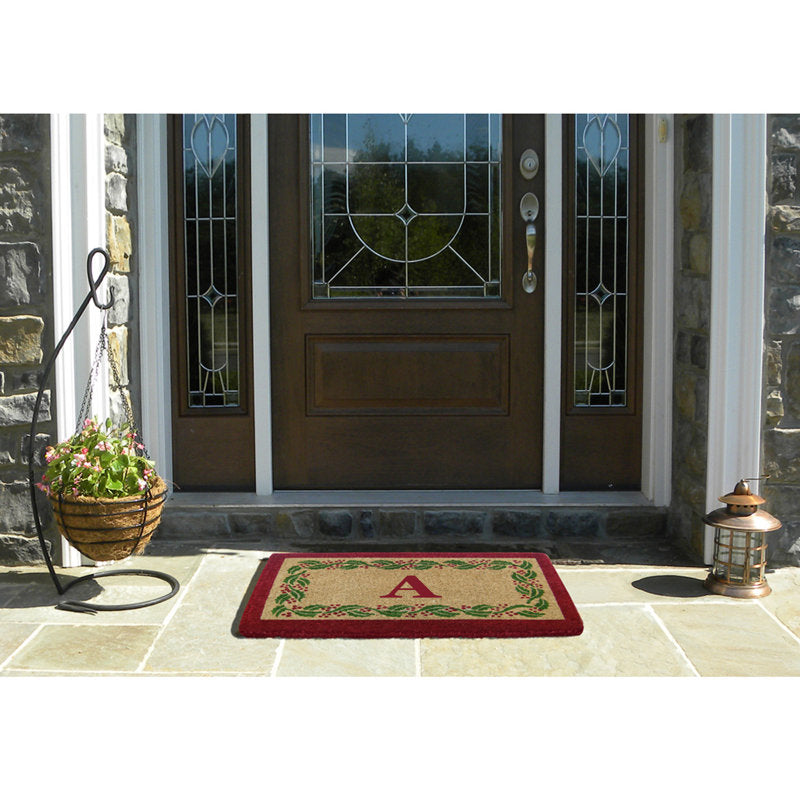 Non-Slip Floral Christmas Doormat