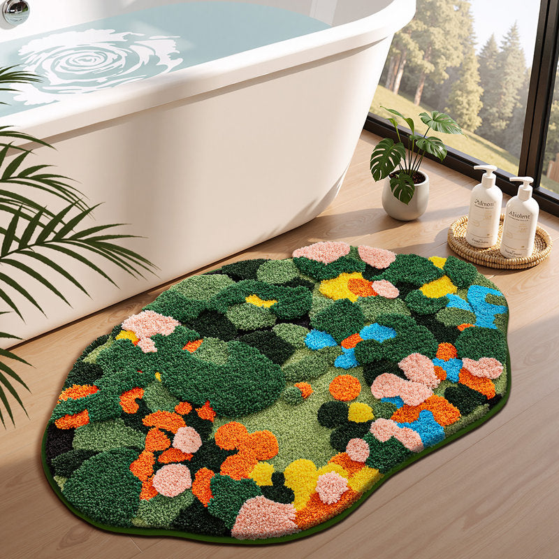 Nonâ€‘Slip Machine Washable Absorbent Soft Bath Rug