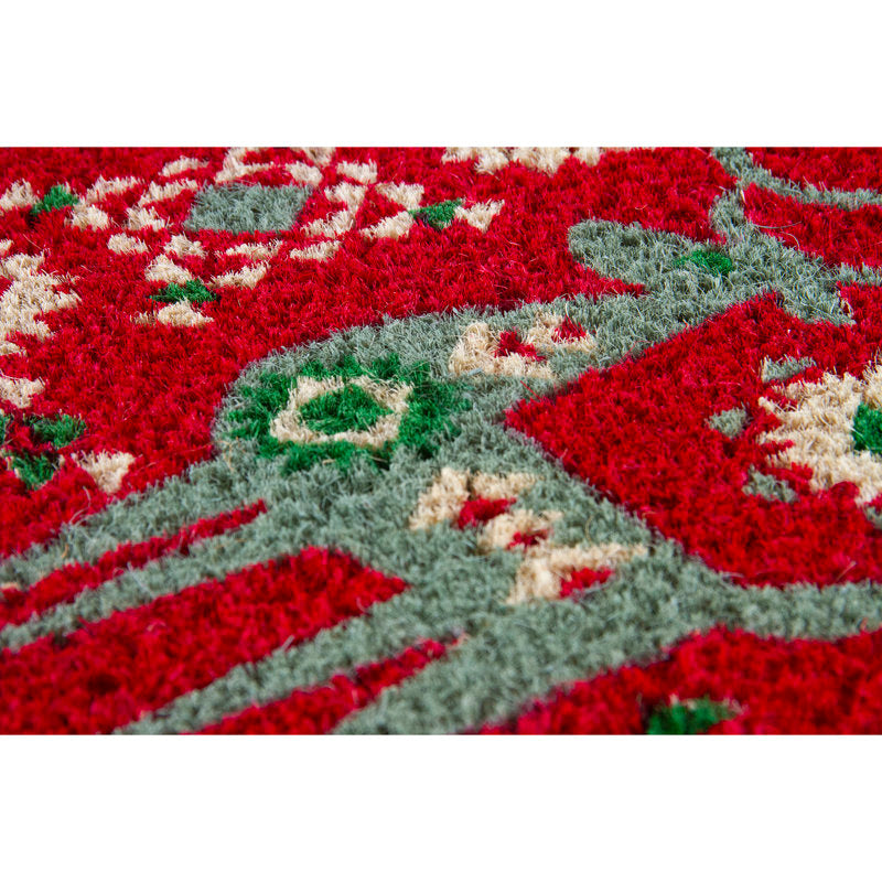 Nordic Reindeer Handwoven Coconut Fiber Doormat