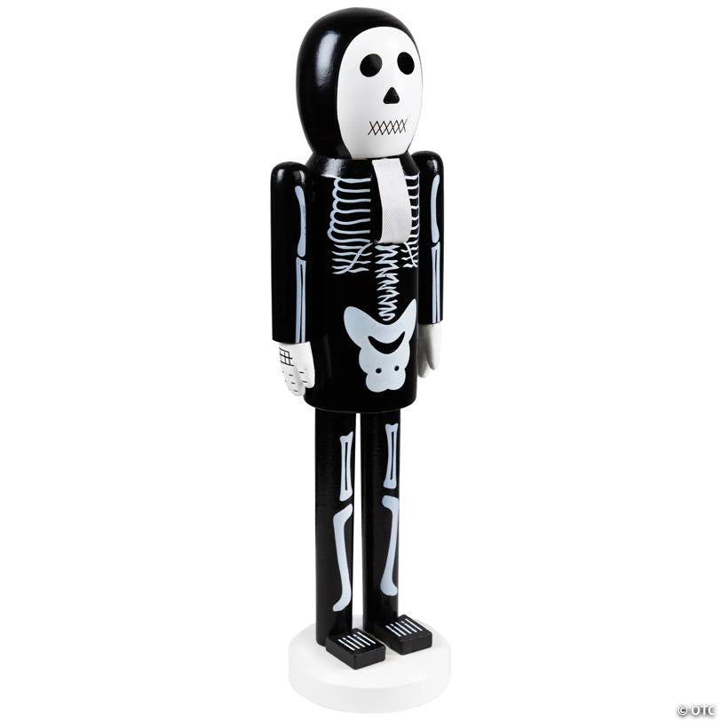 Northlight 14" Black and White Skeleton Halloween Nutcracker