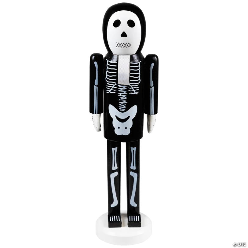 Northlight 14" Black and White Skeleton Halloween Nutcracker