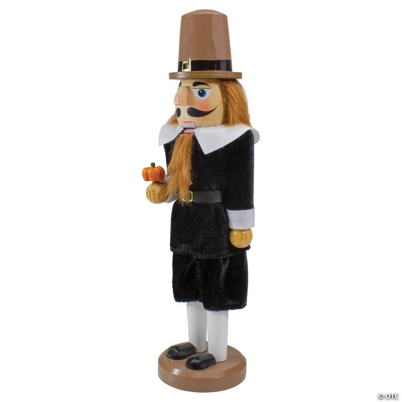 Northlight 14" Pilgrim Man Wooden Thanksgiving Nutcracker