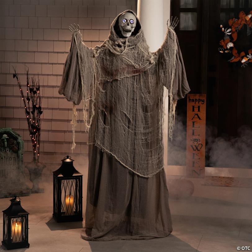 Northlight 65" Gray and Black Master of Death Standing Animated Halloween decor