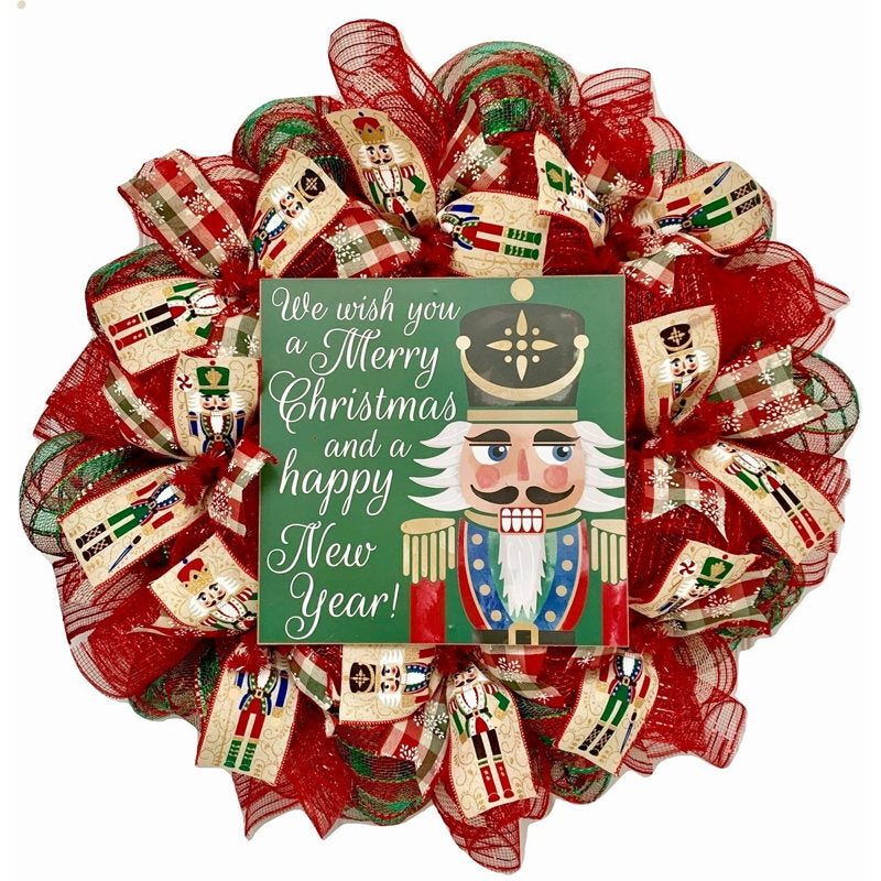 Christmas Wreath as a festive door display