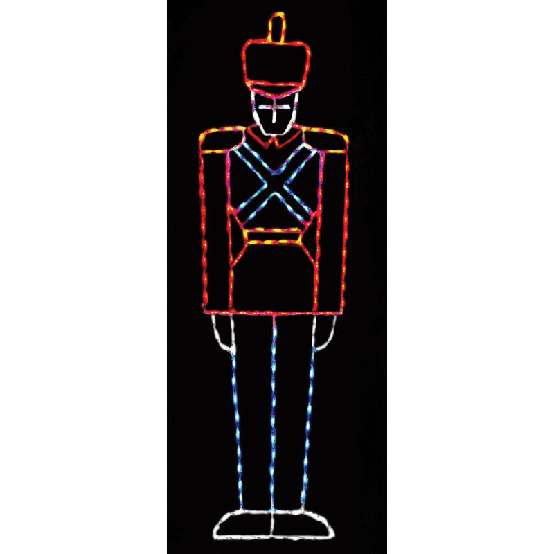 Nutcracker Tall Toy Soldier LED Display (82")