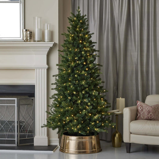 7 Foot Palmetto LED Pine Christmas Tree with 450 Dual LED Lights
