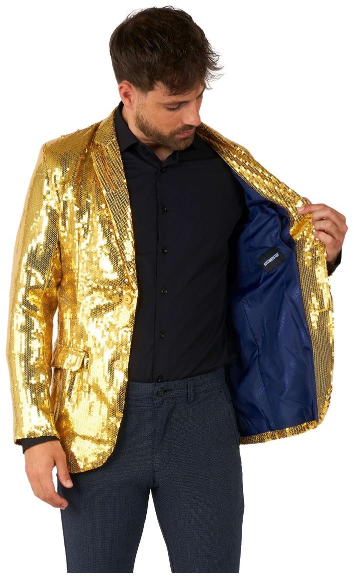 Suitmeister Men's Blazers Sequins Gold