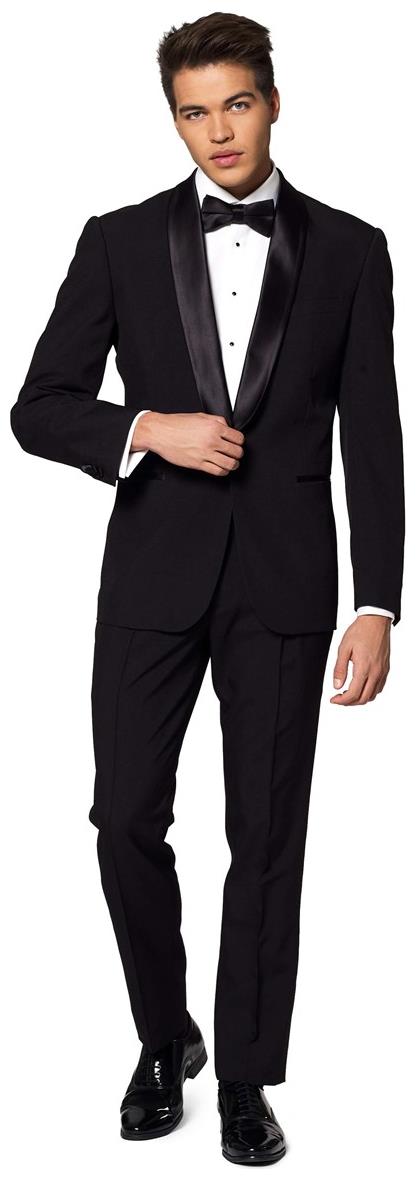 OppoSuits Men's Tuxedos Jet Set Black