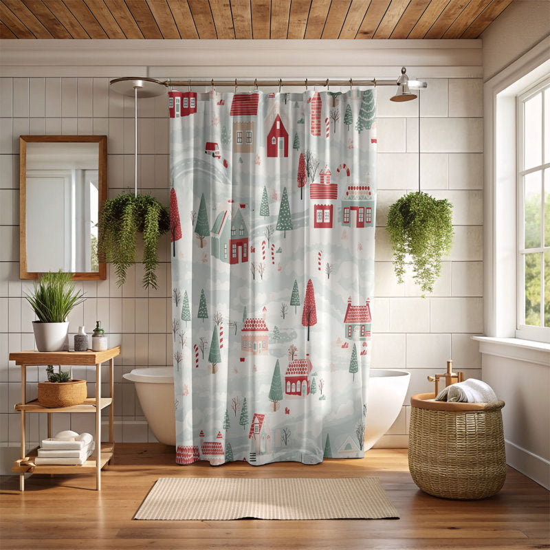 Old-School Xmas - Premium Shower Curtain