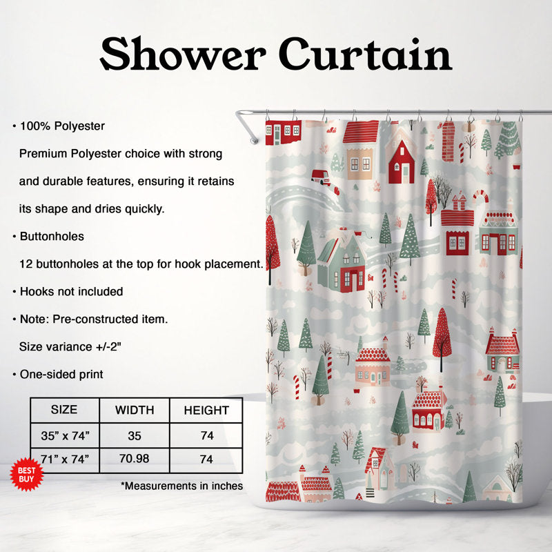 Old-School Xmas - Premium Shower Curtain