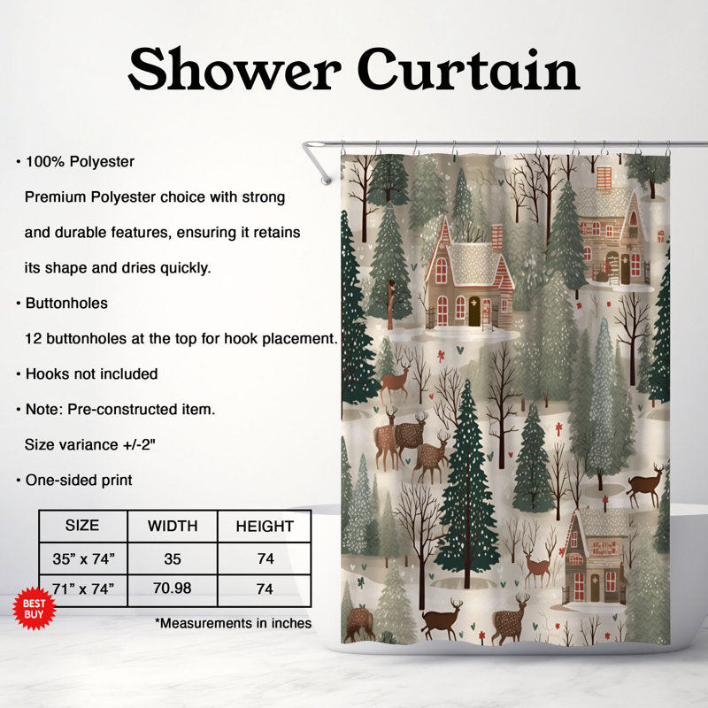 Old Christmas - Premium Shower Curtain