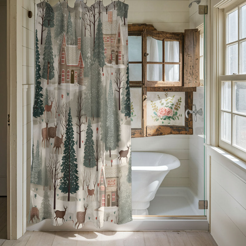 Old Christmas - Premium Shower Curtain