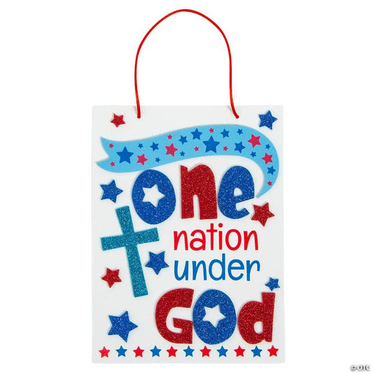One Nation Under God Sign Craft Kit - Makes 12