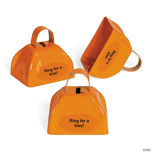 Orange Personalized Cowbells - 12 Pc. | USA Decoration®