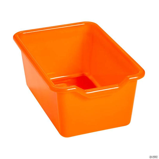 Orange Scoop-Front Storage Bins - 10 Pc.