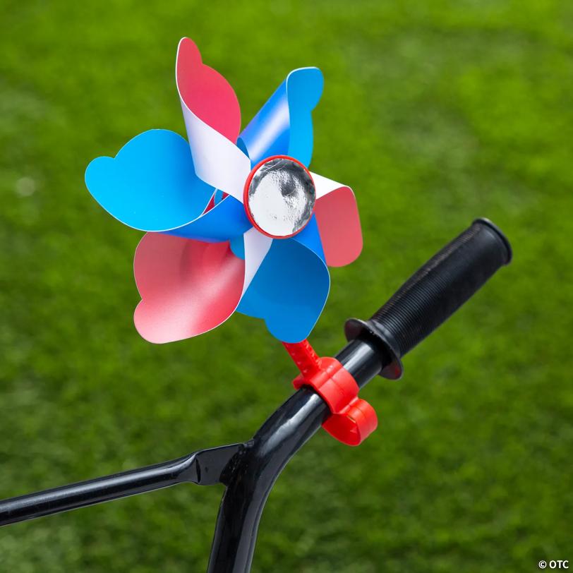 Patriotic Clip-On Bike Pinwheel