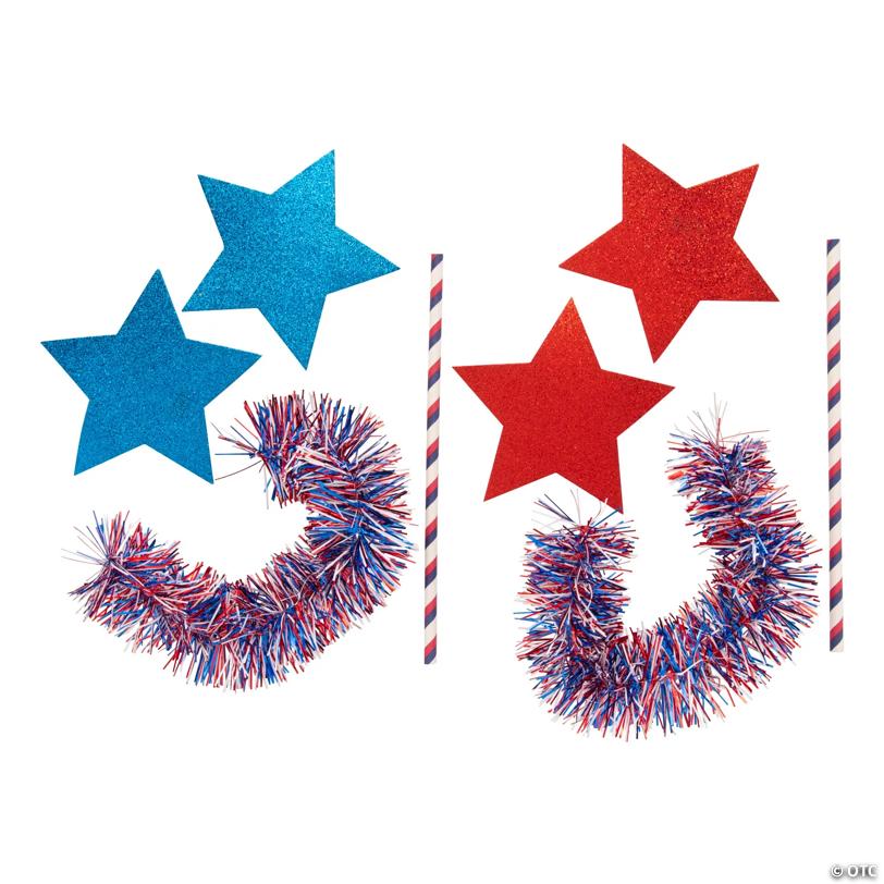 Patriotic Firecracker Wand Craft Kit - Makes 12