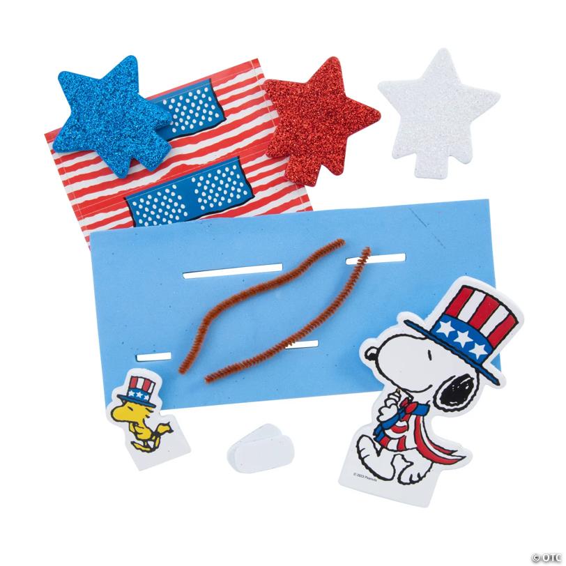 Patriotic Peanuts 3D Tabletop Craft Kit - Makes 12