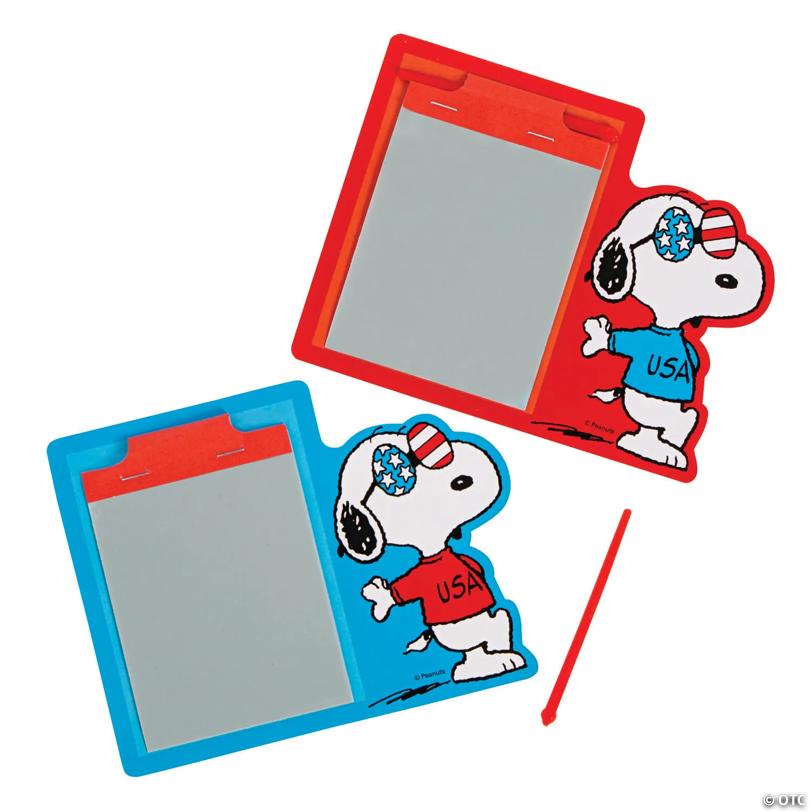 Patriotic Peanuts Snoopy Magic Screens - 24 Pc.