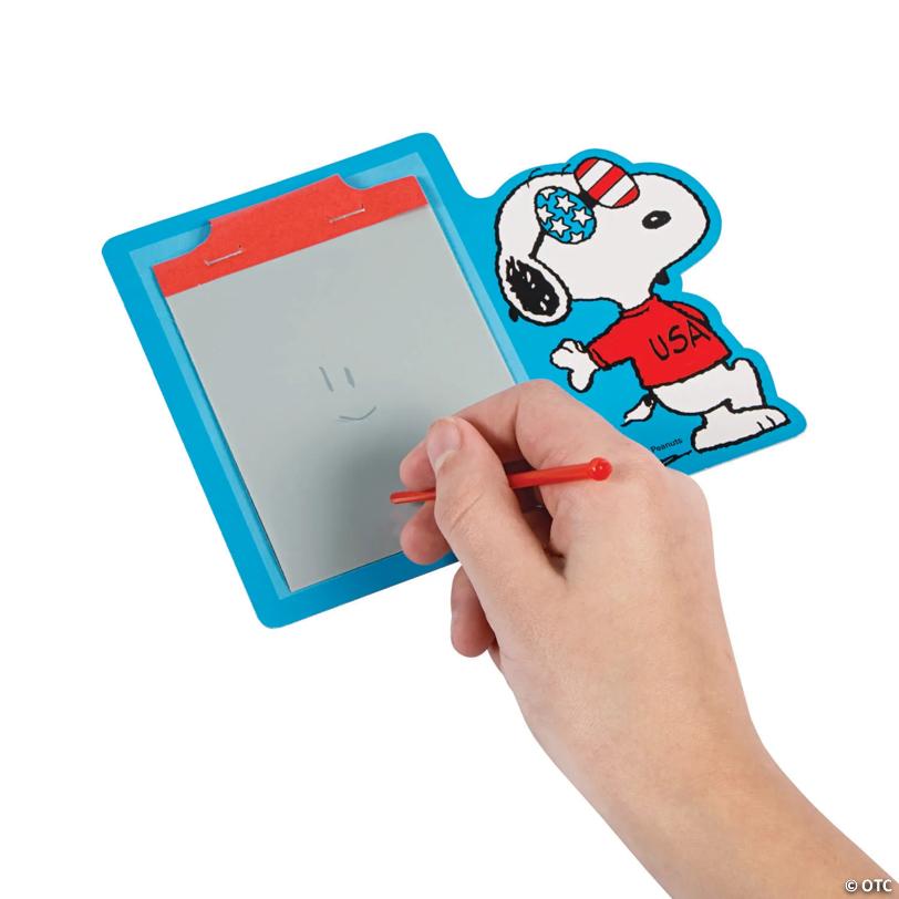Patriotic Peanuts Snoopy Magic Screens - 24 Pc.