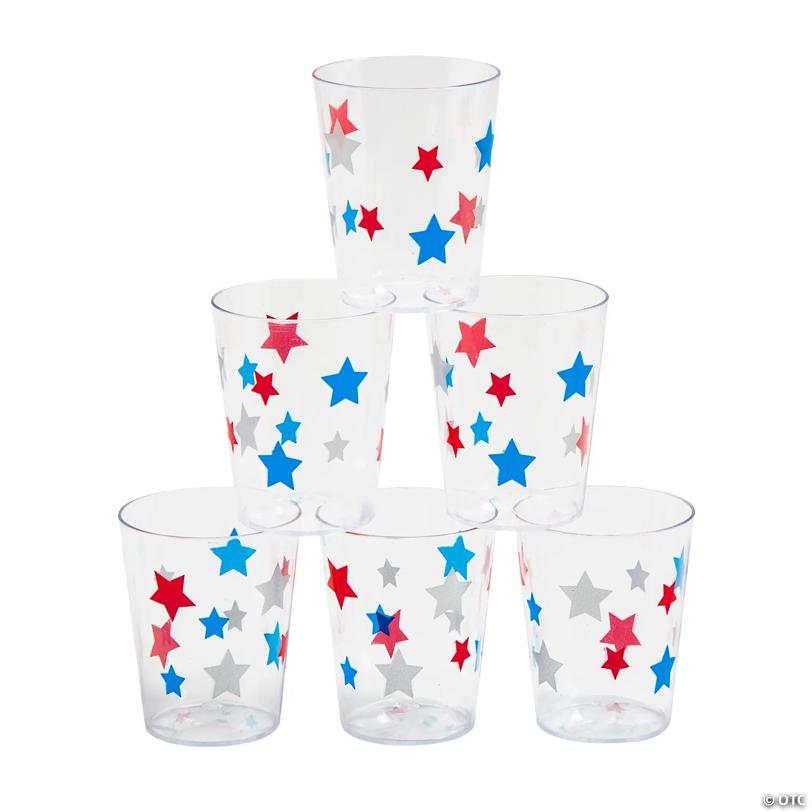 Patriotic Plastic Shot Glasses - 24 Pc.