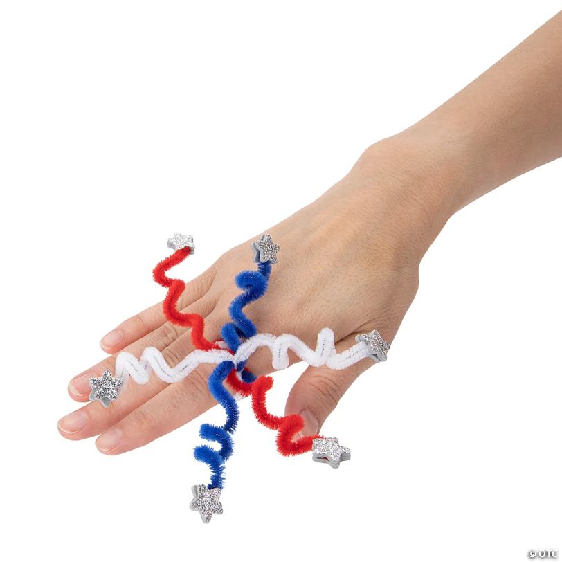Patriotic Ring Craft Kit - Makes 12