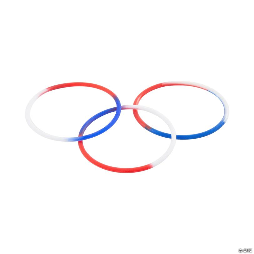 Patriotic Silicone Bangle - 24 Pc.