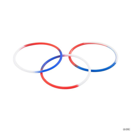 Patriotic Silicone Bangle - 24 Pc.