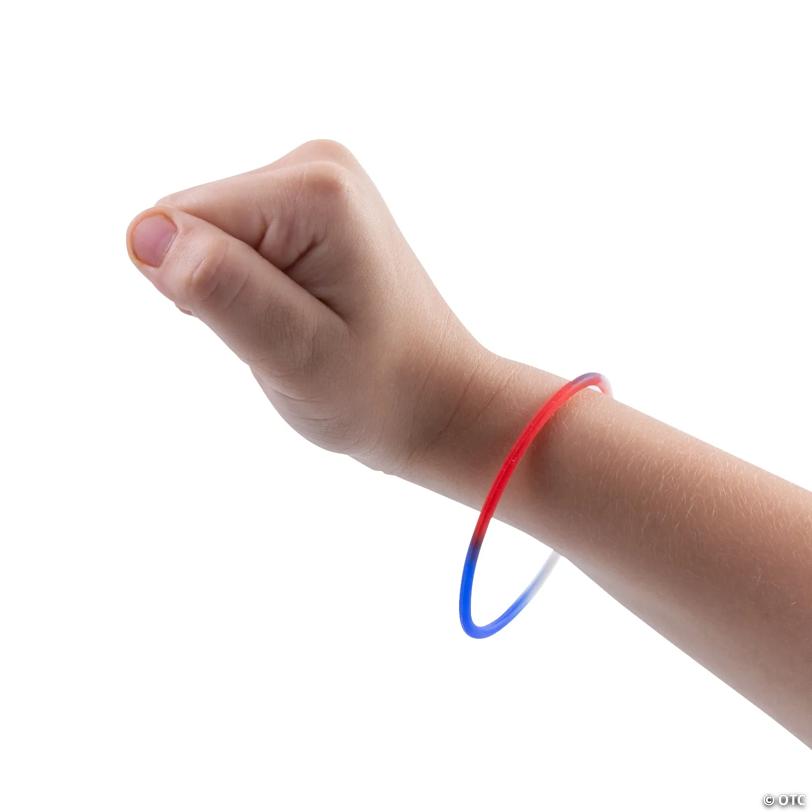 Patriotic Silicone Bangle - 24 Pc.