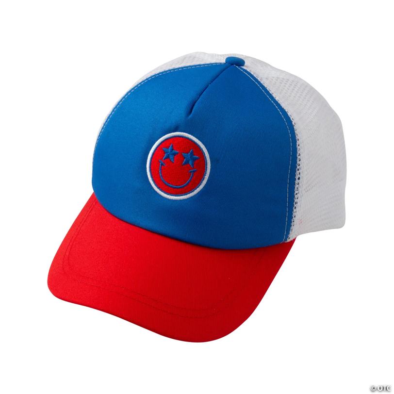Patriotic Smile Face Trucker Hats - 12 Pc.