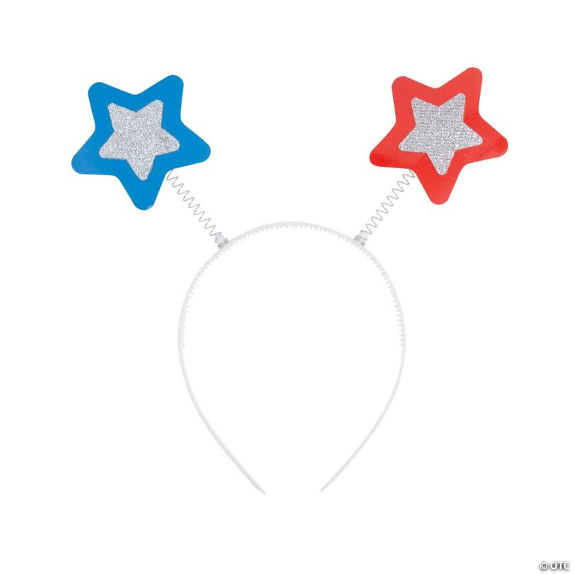 Patriotic Star Head Boppers - 12 Pc.