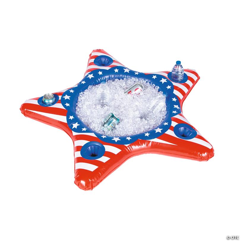 Patriotic Star Inflatable Cooler
