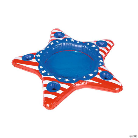 Patriotic Star Inflatable Cooler