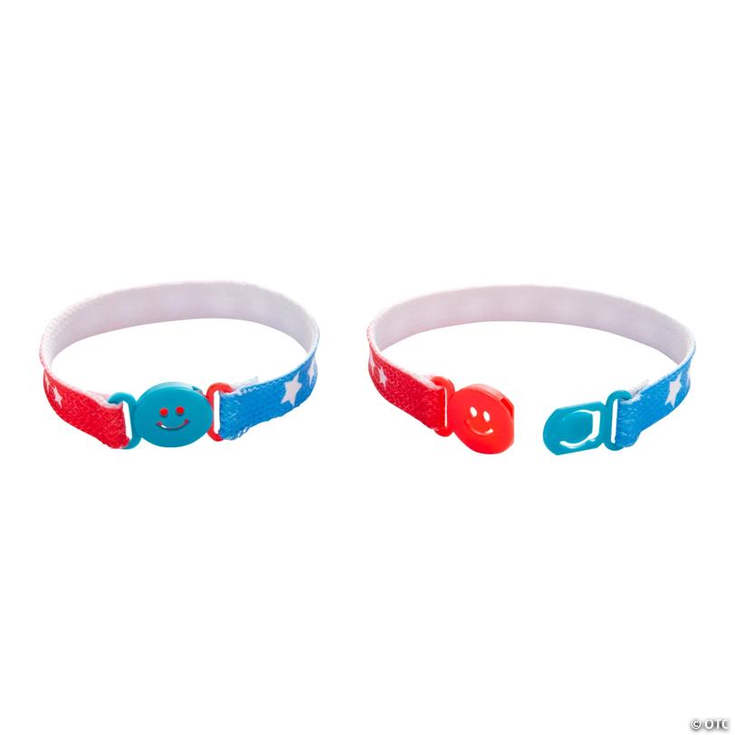 Patriotic Tie-Dye Friendship Bracelets - 12 Pc.