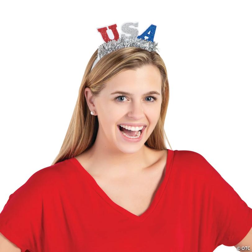 Patriotic USA Headbands - 12 Pc.