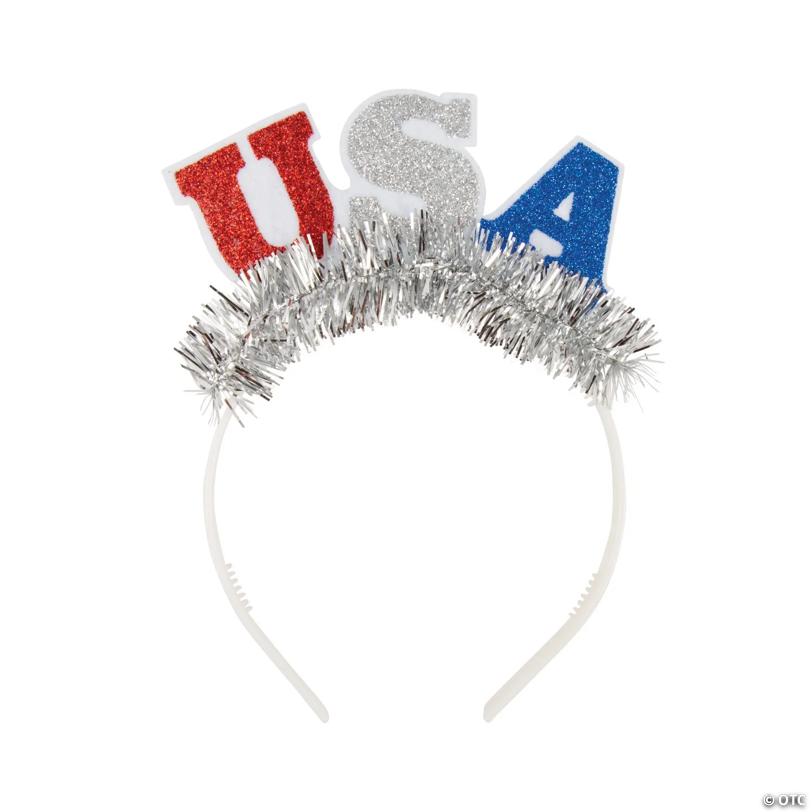 Patriotic USA Headbands - 12 Pc.
