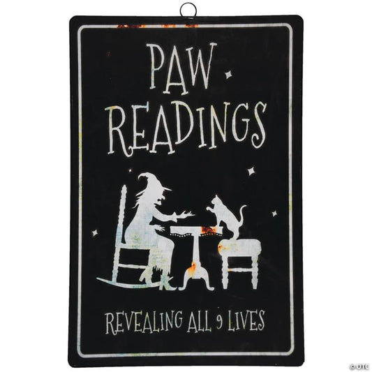 Paw Readings Metal Sign