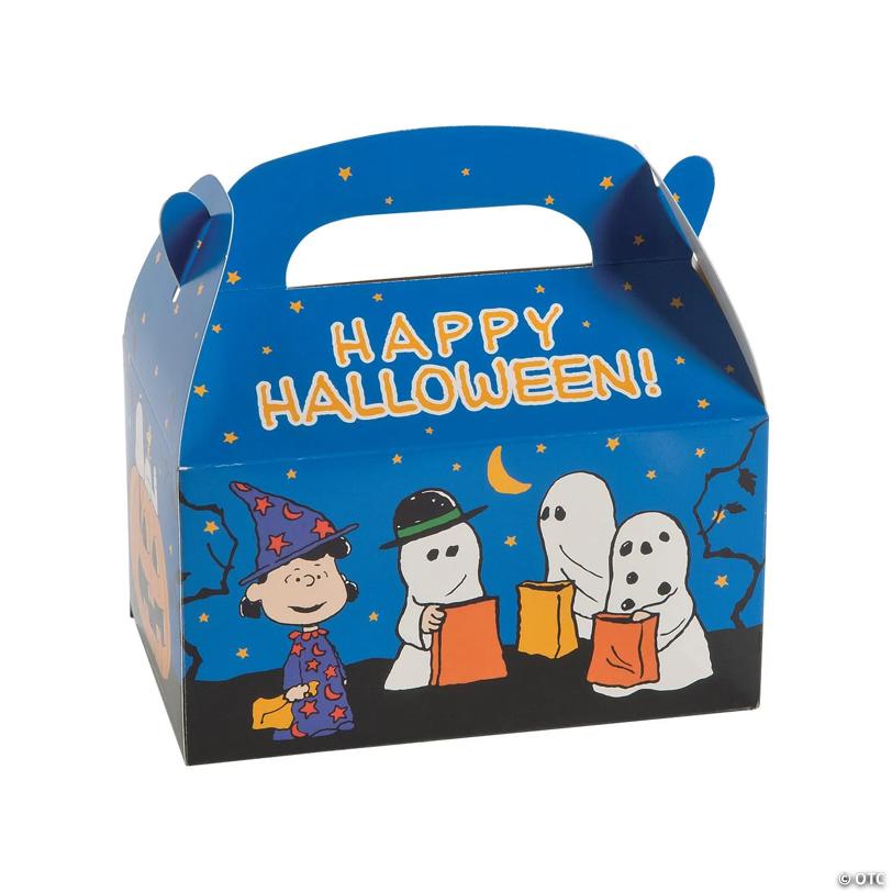 Peanuts Halloween Cardboard Treat Boxes