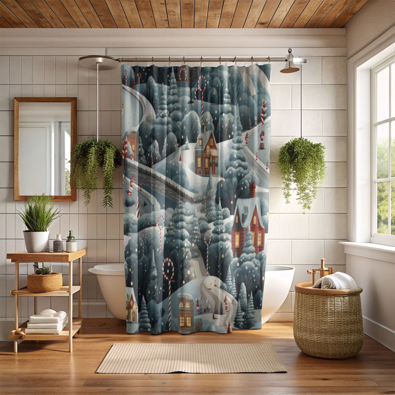Peppermint Lane - Premium Shower Curtain