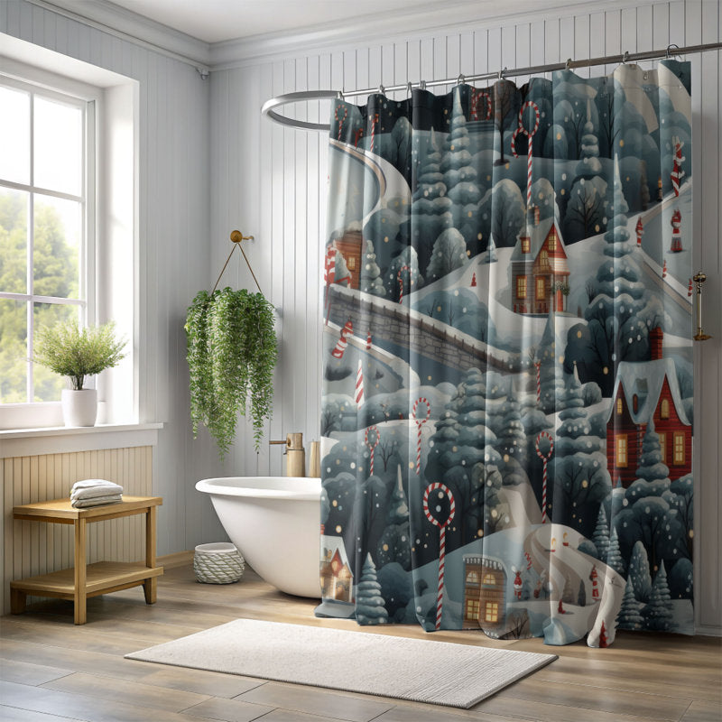 Peppermint Lane - Premium Shower Curtain